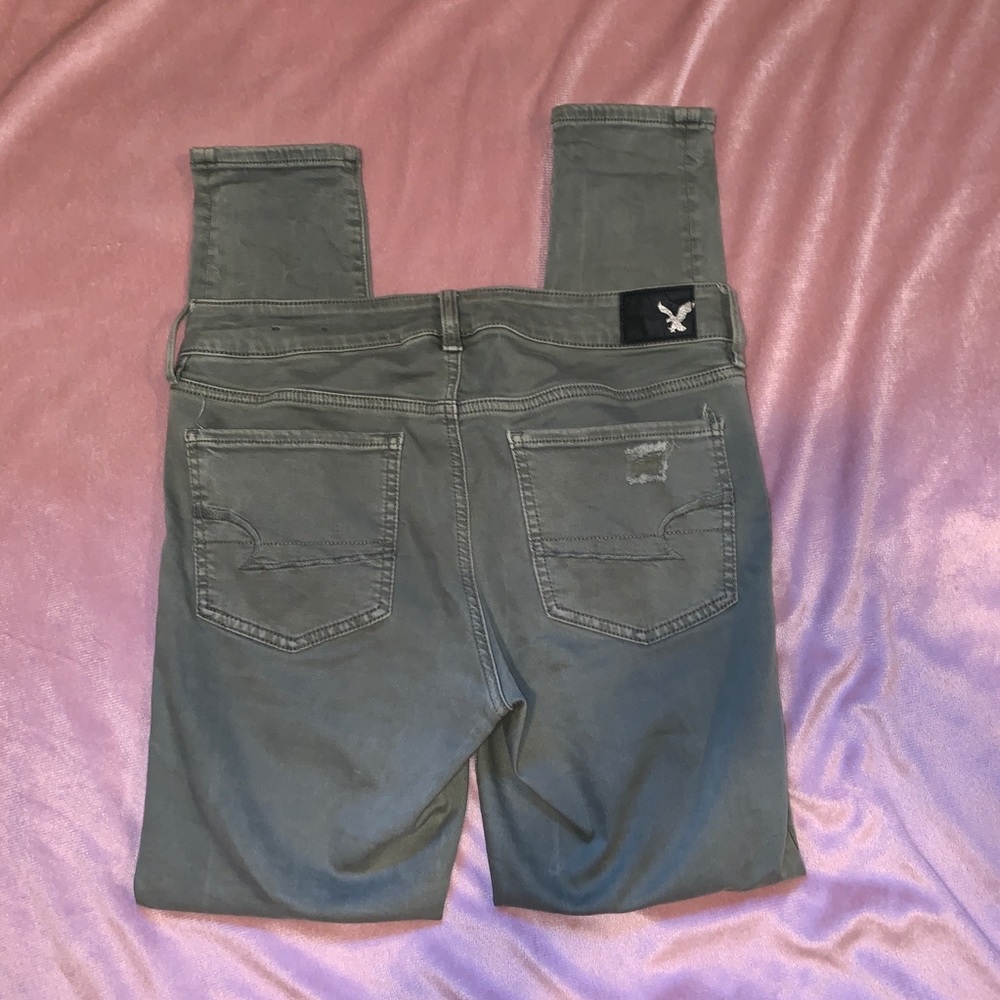 AE Super Stretch Jegging Olive Green